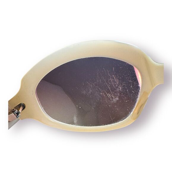 Oliver‎ Peoples Sunglasses La Donna JA 63-17-120 JAPAN White Pearl Frame Vintage - Picture 9 of 10